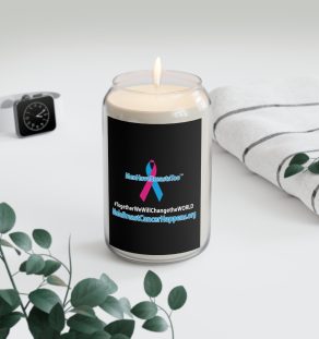 Awareness Scented Candle - Men Have Breasts Too™ | Support Breast Cancer Awareness